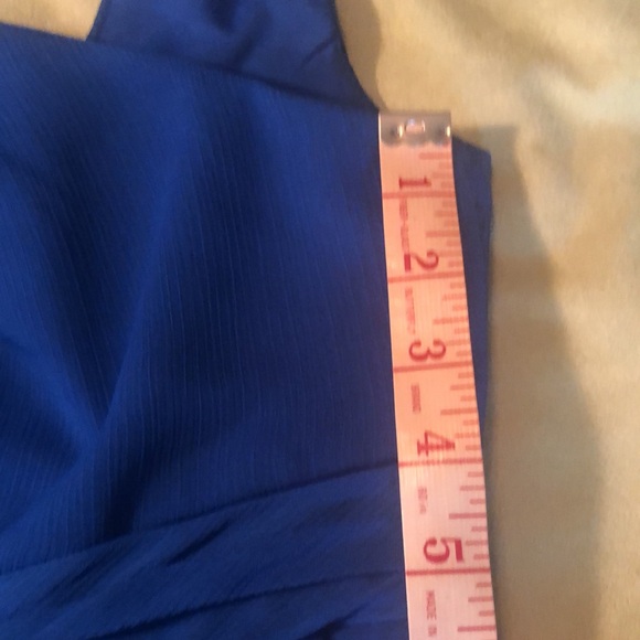 David’s Bridal sz 4 style #F15600 Royal Blue Horizon Chiffon  NWT - Picture 17 of 17